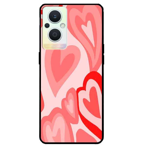 Ốp lưng dành cho Reno7 Z 5G / A96 5G / OnePlus Nord N20 5G - Tim Viền Hồng
