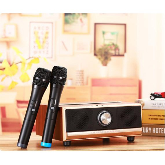 Bộ Loa Karaoke kèm 2 micro cao cấp Smart UHF