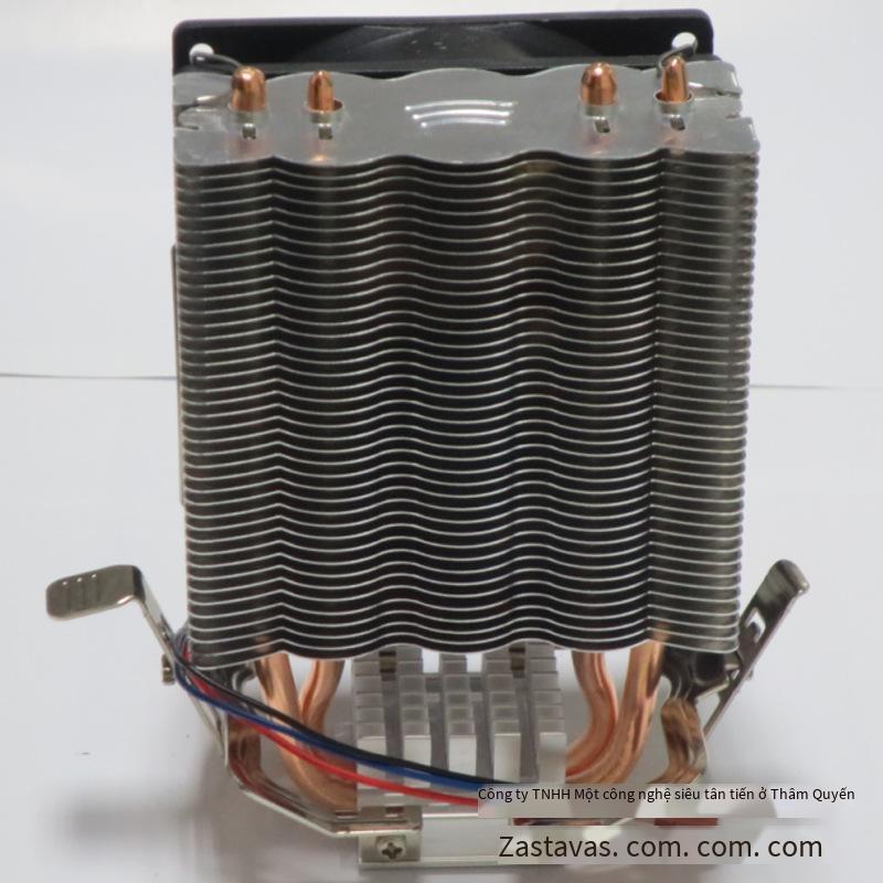 Phong Cách Mới Nhất K8 Máy Tính Để Bàn Mới Quạt Tản Nhiệt CPU 7751155LGA1366 2 Ống Đồng Tản Nhiệt Máy Tính