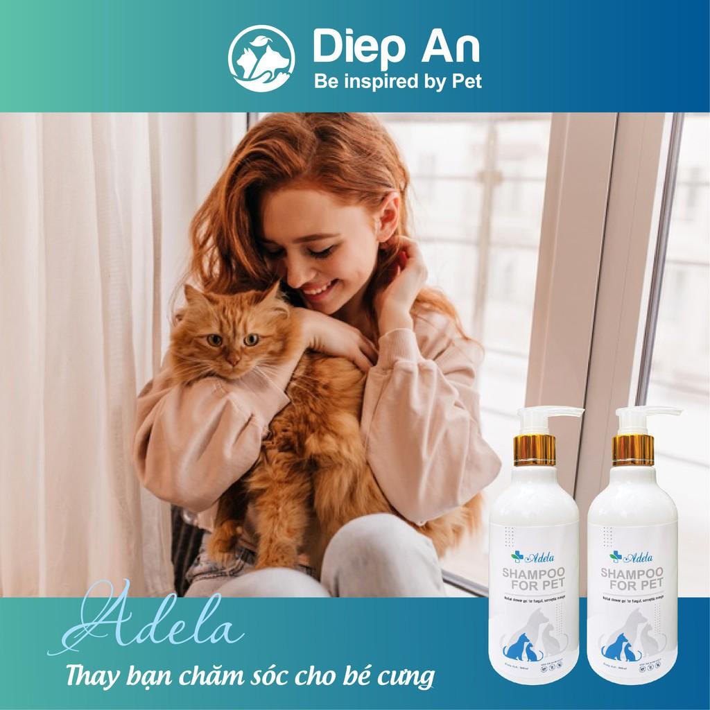 Sữa tắm Shampoo For Pet hỗ trợ phòng và trị nấm, viêm da cho chó mèo (mẫu mới 2024)