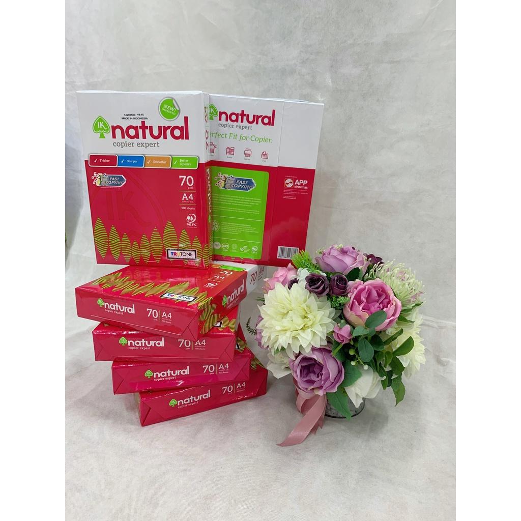 Giấy in, giấy photo IK plus Natural A4 ĐL 70g/m2 Giấy văn phòng giá rẻ, Văn phòng phẩm