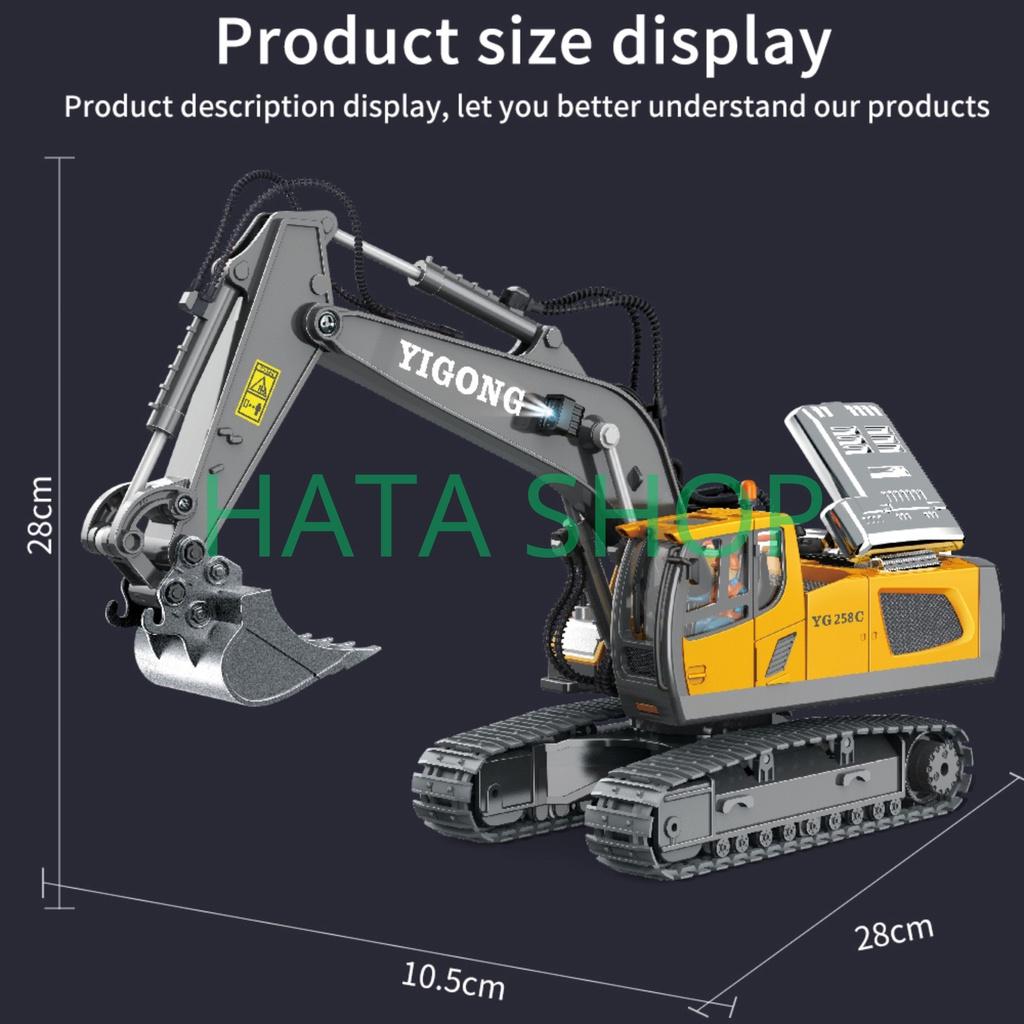 Xe Xúc Kim Loại BC1043 ( Alloy Excavator) YIGONG Điều Khiển Từ Xa