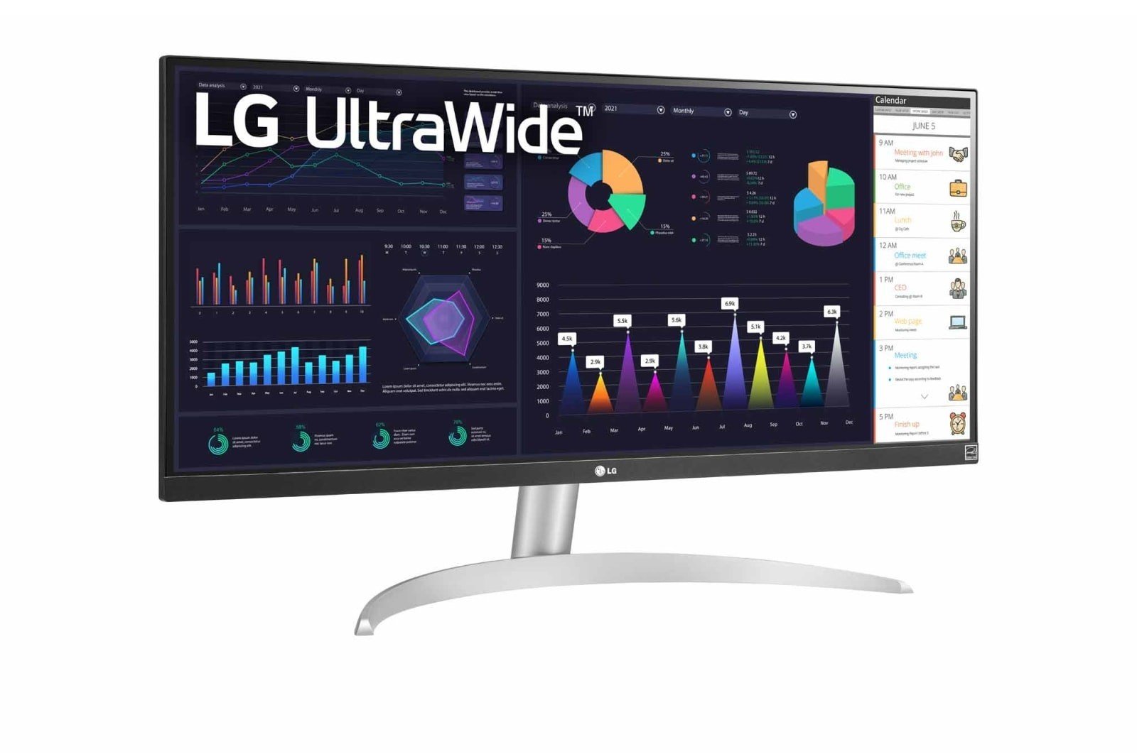 Hình ảnh Màn hình LG 29WQ600-W UltraWide (29 INCH/FHD/IPS/100HZ/1MS/LOA/Type-C) - Hàng chính hãng