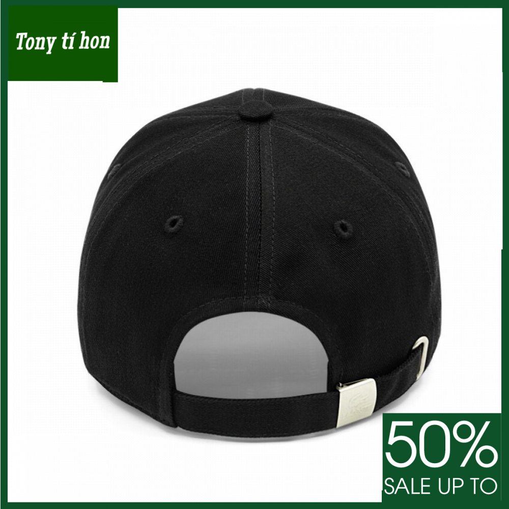 Tony tí hon - Mũ/nón kết lưỡi trai thời trang nam nữ thêu nổi cá sấu - màu đen, màu đen - freeship