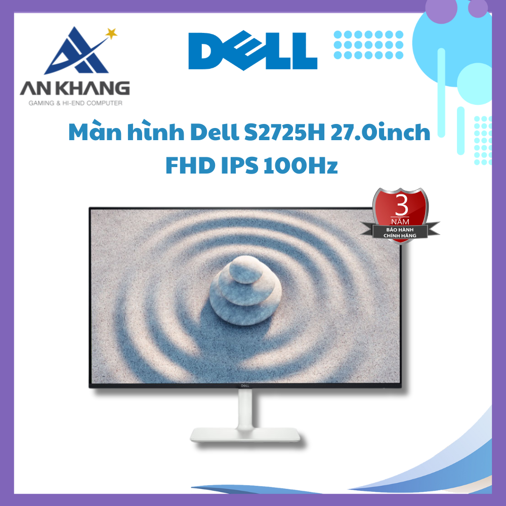 Màn hình Dell S2725H 27.0inch FHD IPS 100Hz - Hàng Chính Hãng - Bảo Hành 36 Tháng