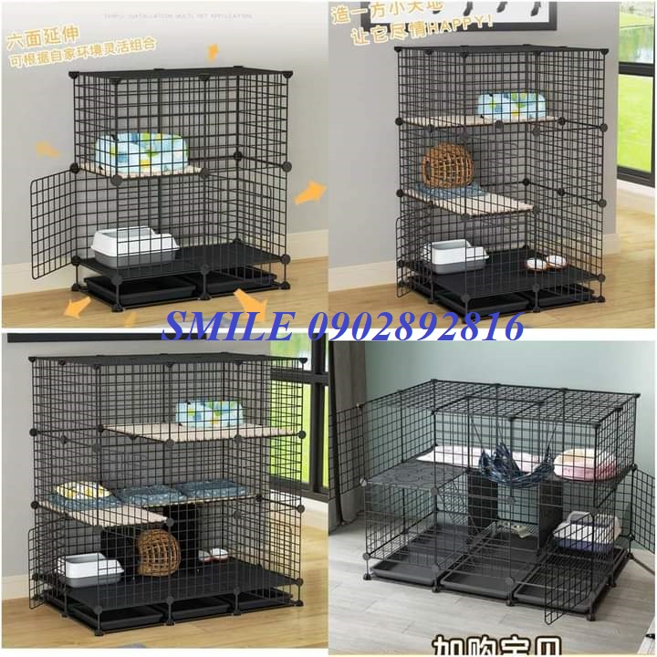 COMBO CHUỒNG,NHÀ,LỒNG, QUÂY LƯỚI LẮP GHÉP SƠN TĨNH ĐIỆN CHO THÚ CƯNG TIỆN LỢI