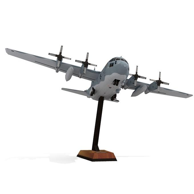 Mô hình giấy máy bay AC-130U tỉ lệ 1/100