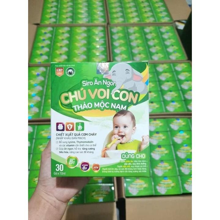 SIRO Chú voi con thảo mộc nam. Giải pháp cho trẻ biếng ăn chậm lớn hấp thu kém và suy dinh dưỡng cho bé yêu.