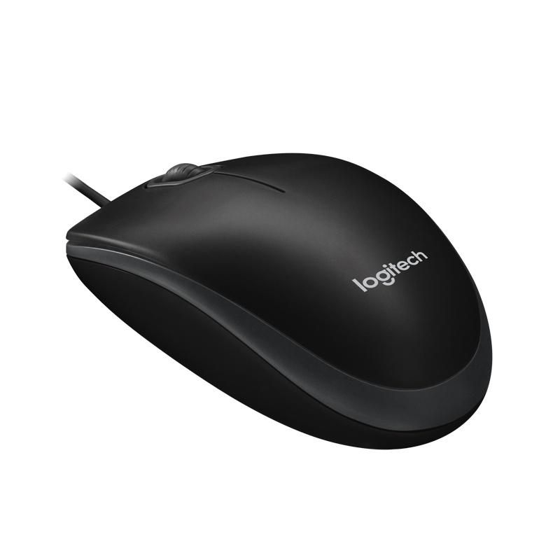 Chuột máy tính Logitech B100 Đen - Hàng Chính Hãng