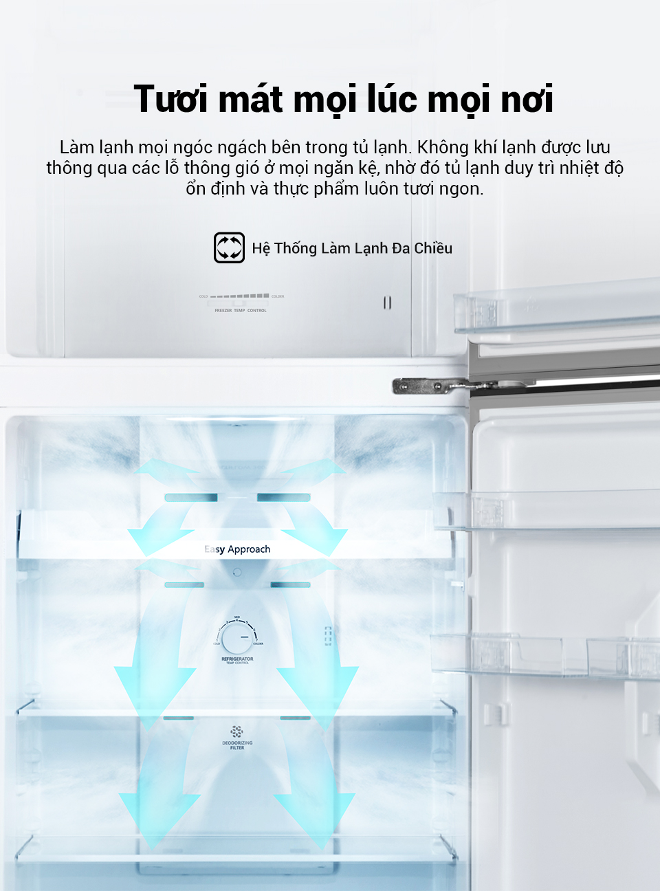 Tủ lạnh Hisense Inverter Pro 424L RT549N4EW-MBU tiết kiệm điện năng, bảo hành 3 năm - HÀNG CHÍNH HÃNG