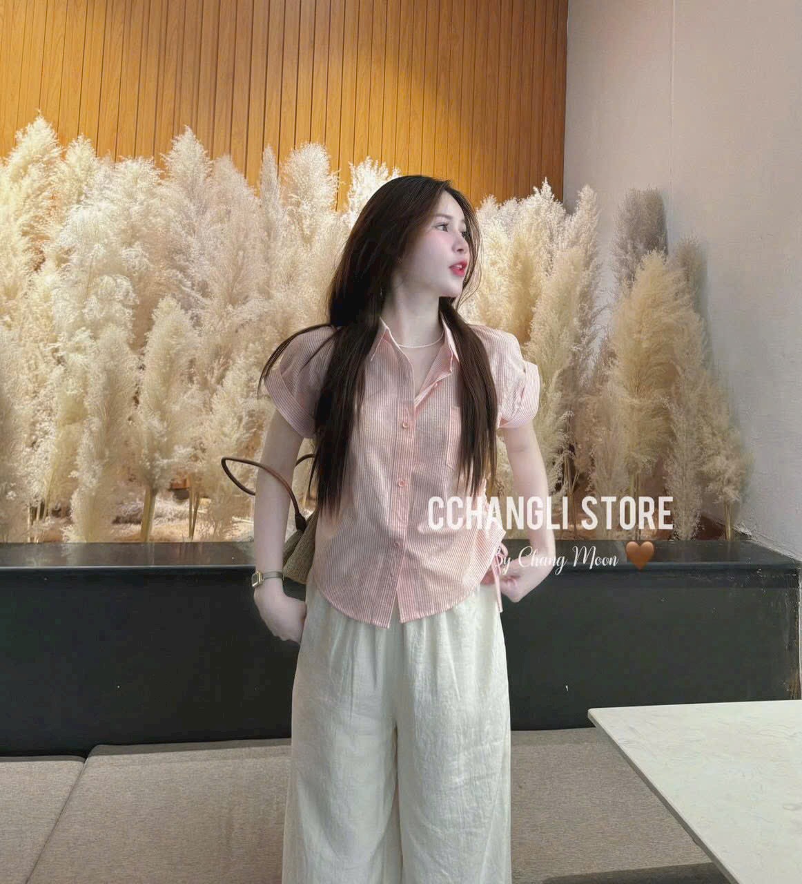SET ÁO SƠ MI CARO ĐŨI XỐP QUẦN ĐŨI VÂN MÂY 2 LỚP( CÓ TÚI) 2 MÀU Y HÌNH