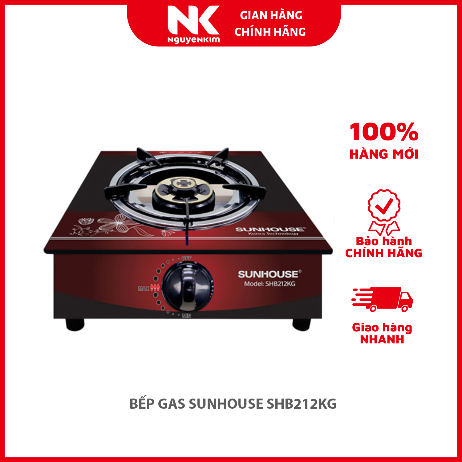 BẾP GAS SUNHOUSE SHB212KG - Hàng chính hãng