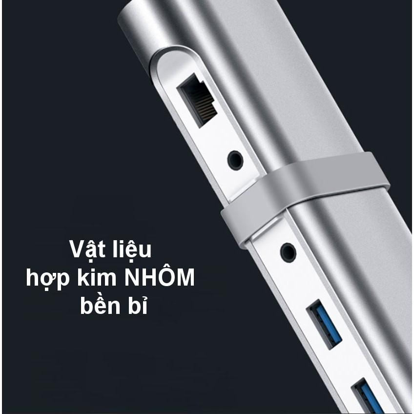 Bộ chuyển đổi đa năng USB type C hỗ trợ 13 cổng đầu ra, cáp dài 0.5m UGREEN MM131 - Hàng chính hãng