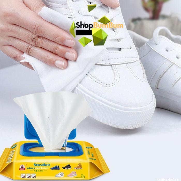 Khăn Giấy Lau Giày Shoes Hộp 30 Tờ Siêu Sạch - Hàng Chất Lượng