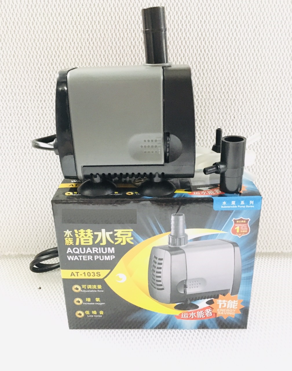 Máy bơm  AT-103S 11W cao cấp tiết kiệm 50 phần trăm năng lượng cho hồ cá