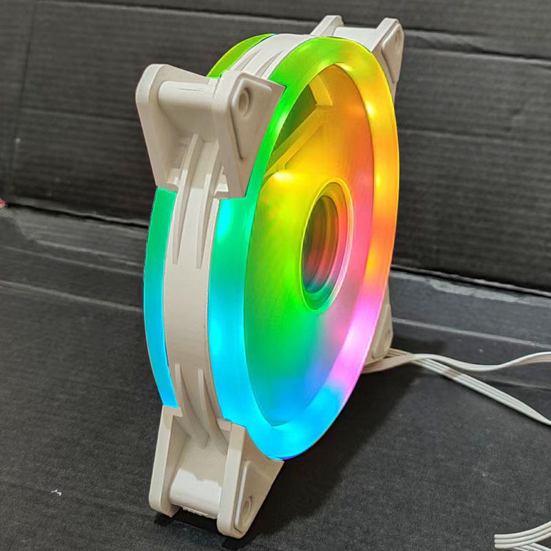 Khuyến mại mới hàng không gương khung quạt 12cm gương nghìn lớp máy chủ argb Shenguang đồng bộ PWM điều khiển nhiệt độ tản nhiệt