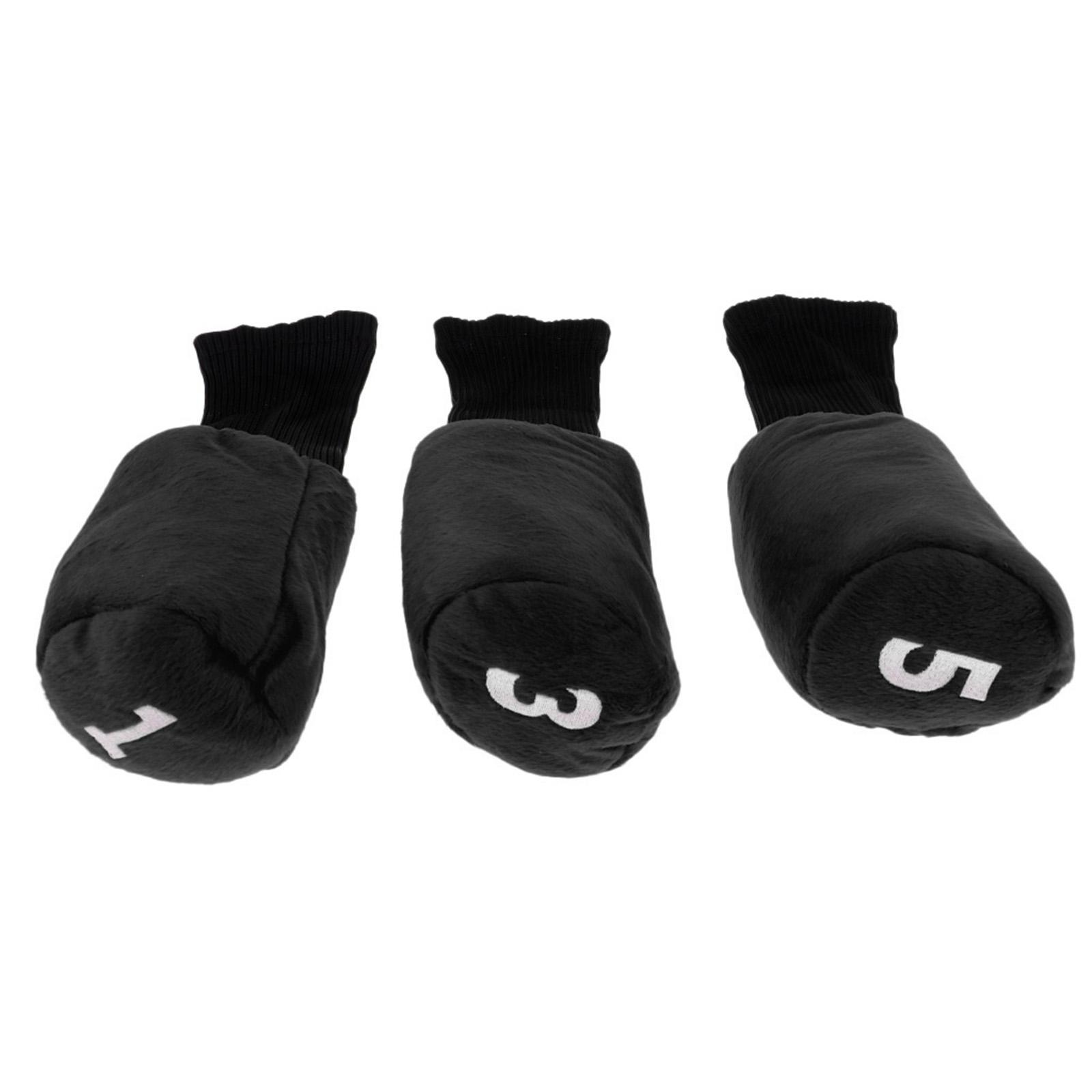 3pcs Golf Driver  Cover Long Neck Headcover & Ball Marker with  Hat Clip