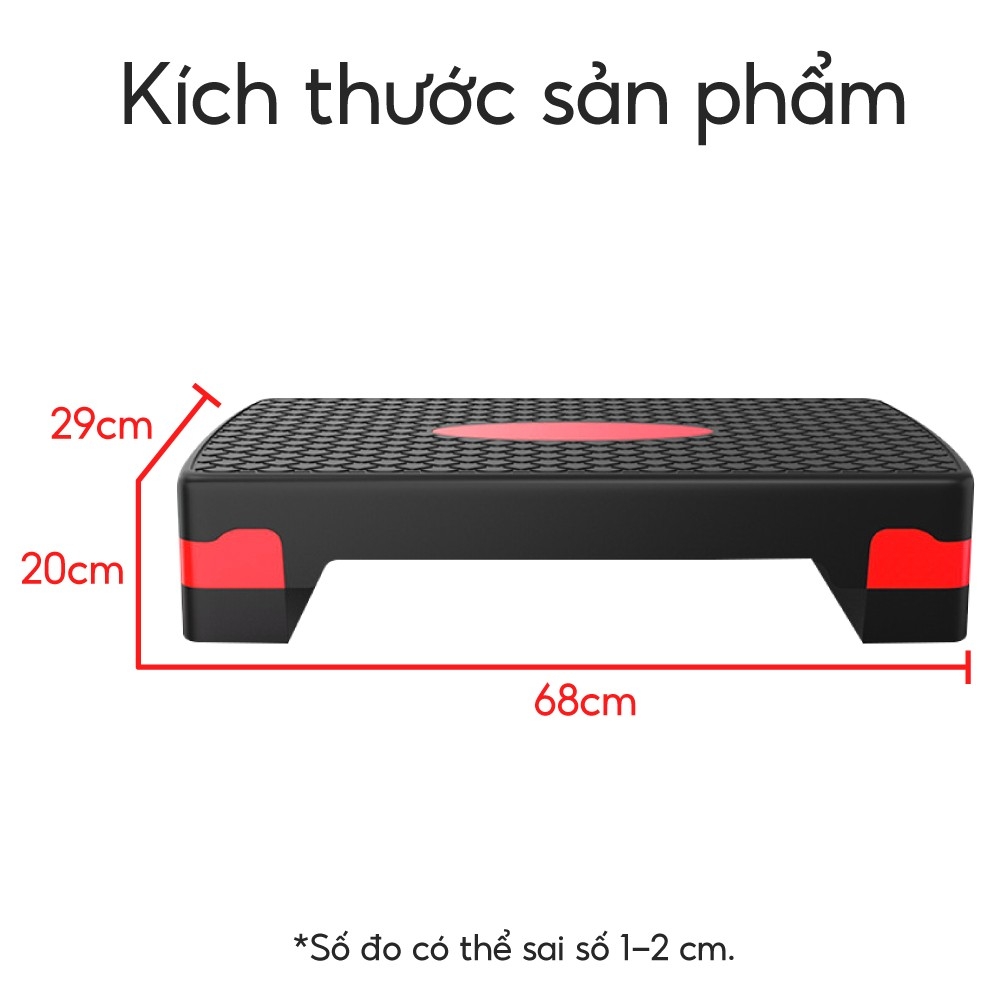 BG Bục dậm nhảy GYM AEROBIC STEP giảm cân hiệu quả Size: 68-72-78 & 110cm có thể điều chỉnh độ cao tập thể dục, aerobic, tập gym tại nhà