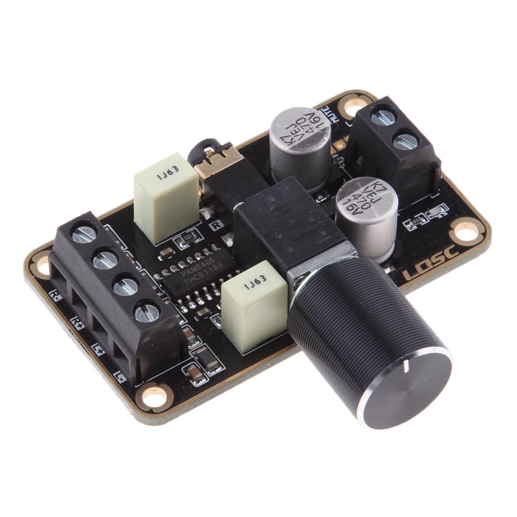 2xPAM8406 Class D Digital Amplifier Board Dual Channel 5V 5W+5W DIY Stereo Amp