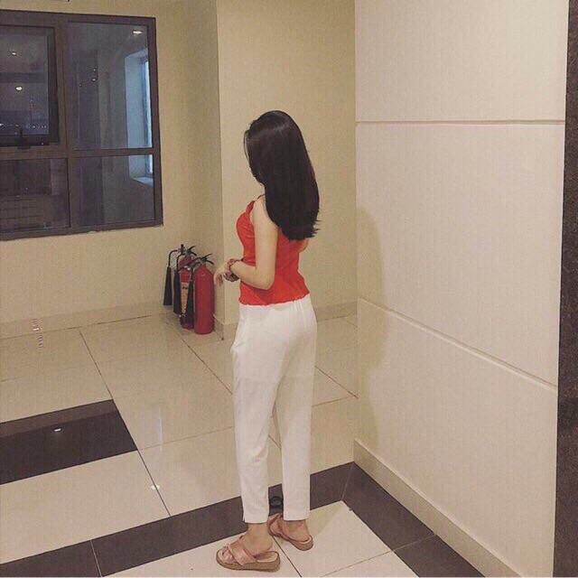 Quần đũi xước nơ