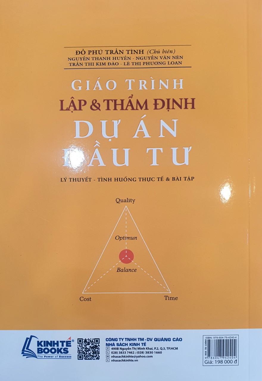 Giáo Trình Lập Và Thẩm Định Dự Án Đầu Tư ( Tái Bản) - ảnh 3