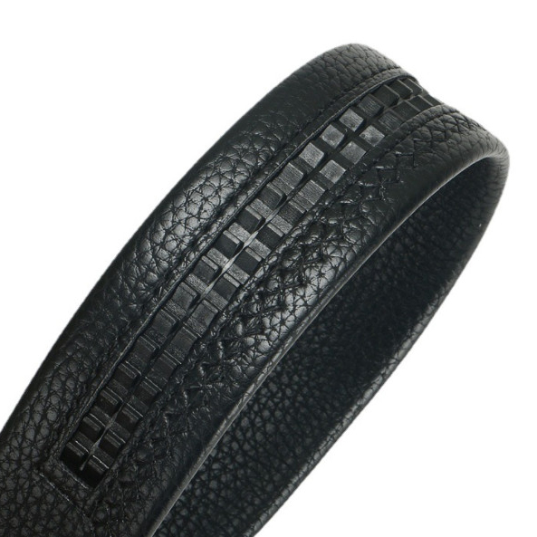 Dây thắt lưng nam dây nịt nam da bò Nutushop kích thước 3.5cm dây có răng cưa dùng cho khóa tự động