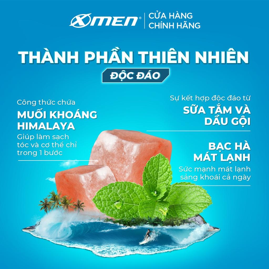 Tắm Gội X-Men Clean &amp; Fresh 2in1 Sạch Sâu 630g