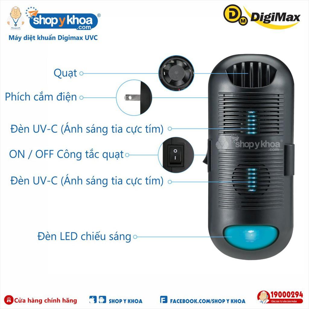 Combo siêu sạch - Máy lọc không khí, diệt khuẩn phòng kín Digimax Ion Âm (DP-3D6) + UV-C (DP-3E6) (Hàng nhập khẩu)