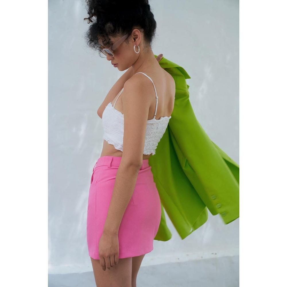 DOTTIE - Áo Vest nữ xanh chuối T0508