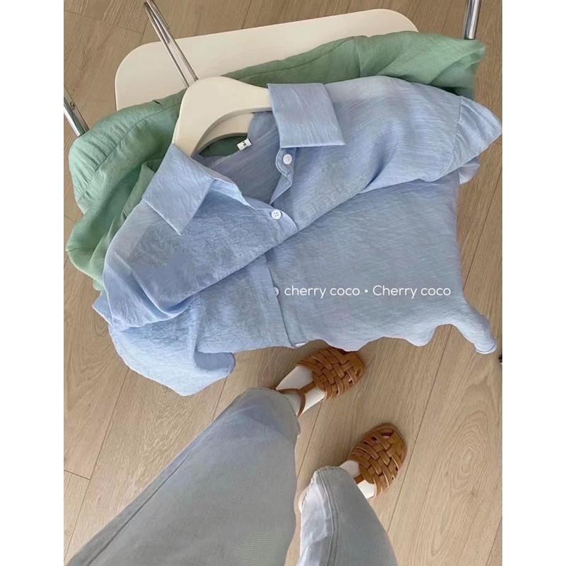 Sơ mi đũi mở khuy sau lưng 52605 CHERRY COCO