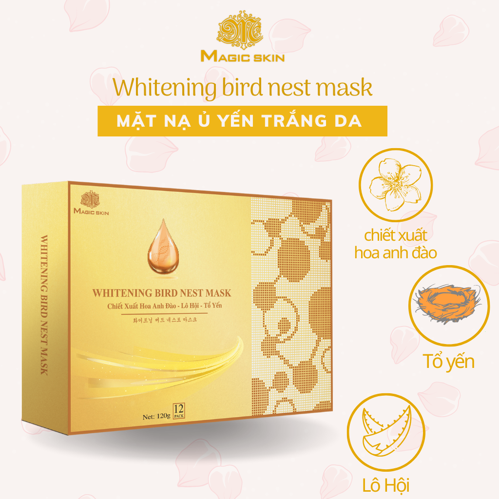 Mặt Nạ Ủ Yến Trắng Da Whitening Bird Nest Mask Magic Skin – Chìa Khoá Cho Vẻ Đẹp Vượt Thời Gian 120g