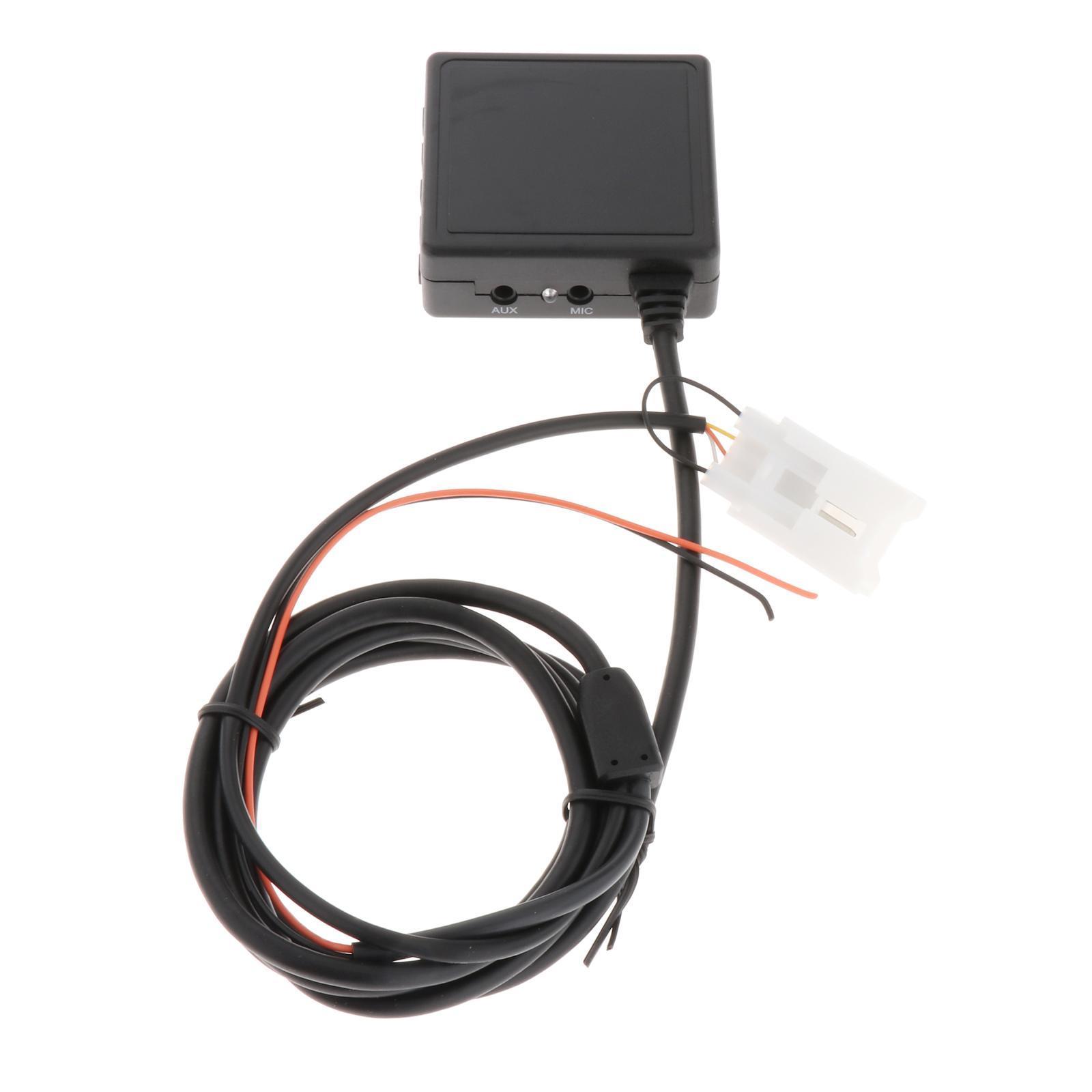 Car Bluetooth AUX Bluetooth 5.0 with Microphone 12V Adapter Fits for Audi A3 TT R8