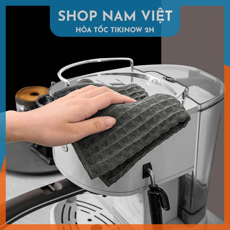 Khăn Vải Cotton Waffle Lau Bếp, Máy Pha Cà Phê, Vật Dụng Quý