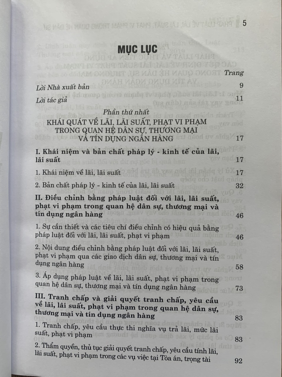 Pháp Luật Về Lãi, Lãi Suất, Phạt Vi Phạm Trong Quan Hệ Dân Sự, Thương Mại Và Tín Dụng Ngân Hàng