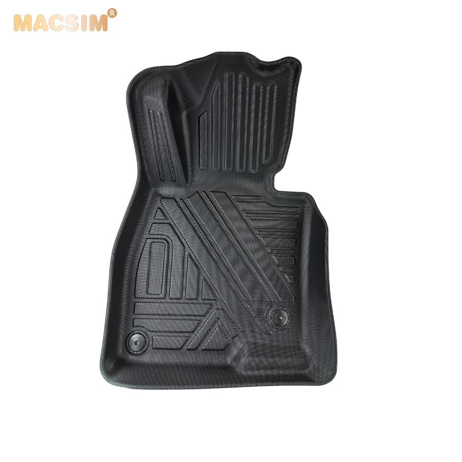 Thảm lót sàn xe ô tô MAZDA 6 ATENZA 2017- 2020 Nhãn hiệu Macsim chất liệu nhựa TPE đúc khuôn cao cấp - màu đen