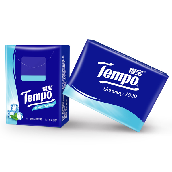 Khăn Giấy Bỏ Túi Icy Methol Tempo (Lốc 36)