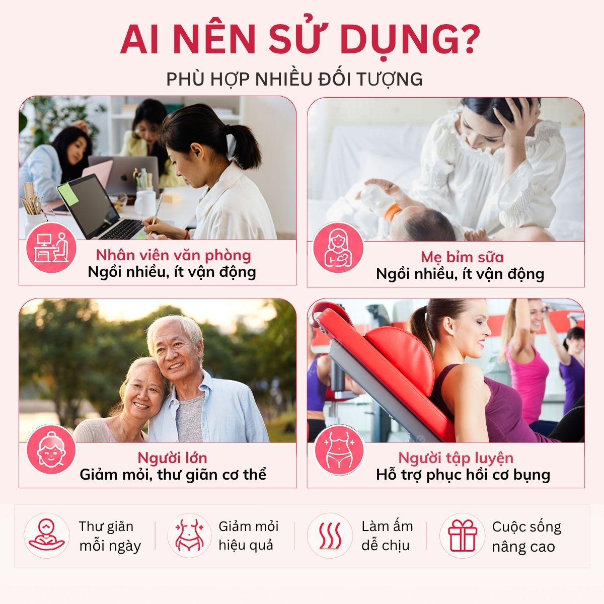 Máy massage bụng Nikio NK-162 - Công nghệ rung thư giãn kết hợp nhiệt sưởi ấm, giảm đau bụng kinh hiệu quả