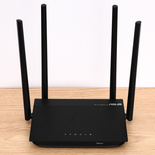 Bộ Phát Sóng Wifi Router Chuẩn AC1300UHP Băng Tần Kép Asus AC1300 Đen - Hàng chính hãng