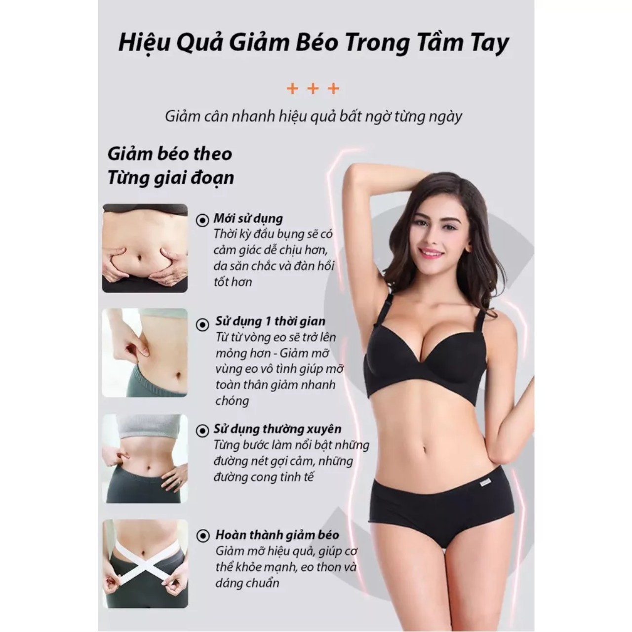 Đai rung massage MX8 cao câp, Máy massage rung nóng giảm bụng toàn thân cho vòng eo thon gọn hiệu quả