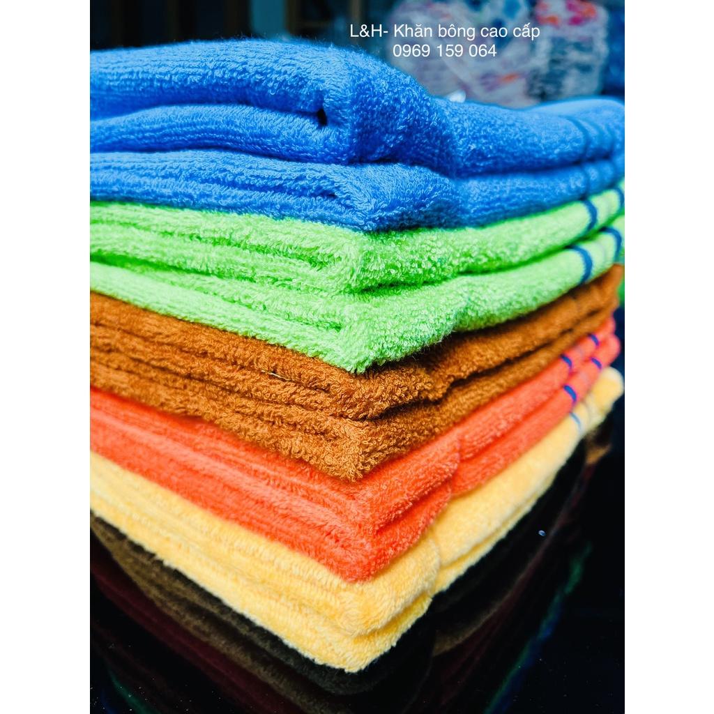 Khăn lau đầu, lau tóc, sợi cotton, 3 dí, KT 34*80cm