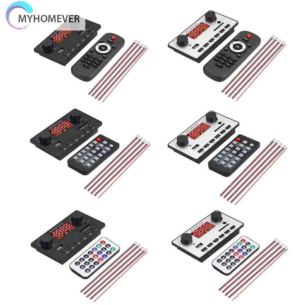 Bảng Mạch Khuếch Đại Âm Thanh MP3 12V 80W Kết Nối Bluetooth 5.0 2x40W