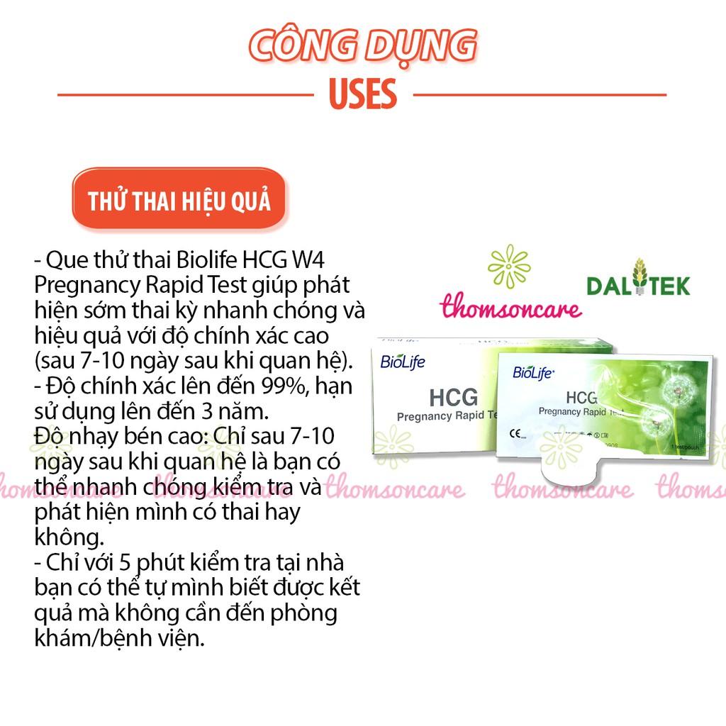 Que thử thai thế hệ mới HCG Biolife - Giao hàng kín đáo, che tên