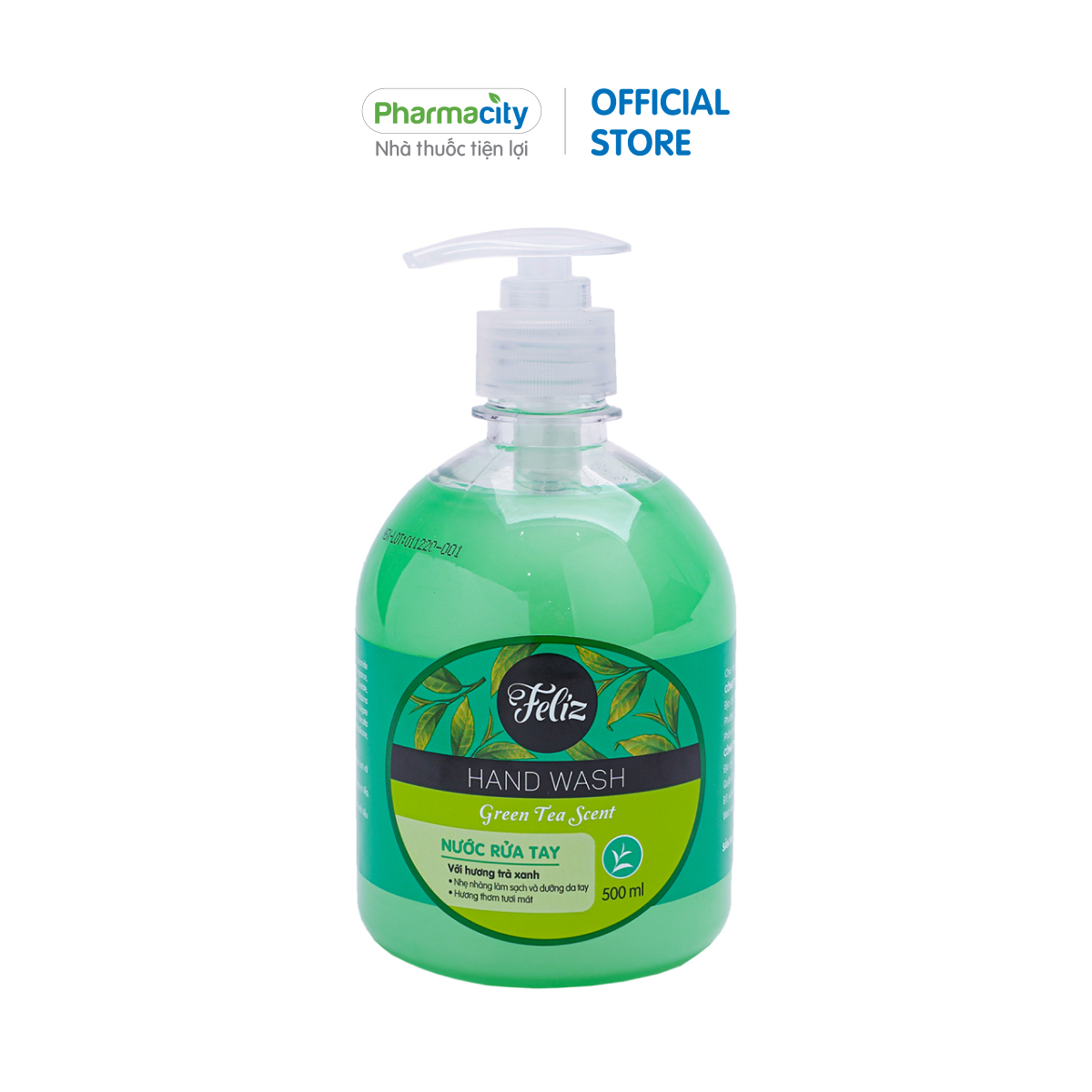 Nước rửa tay Feliz Hand Wash (500ml) - Hương trà xanh