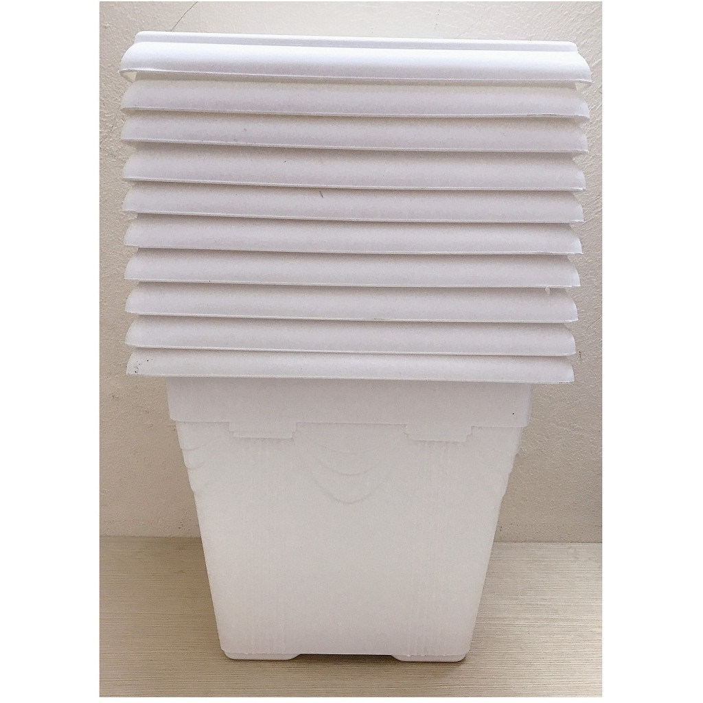 10 Chậu Nhựa Trồng Hoa, Cây Cảnh V30x30x26