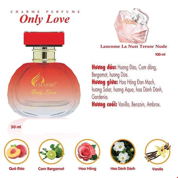 Nước hoa nữ Charme Only Love 50ml