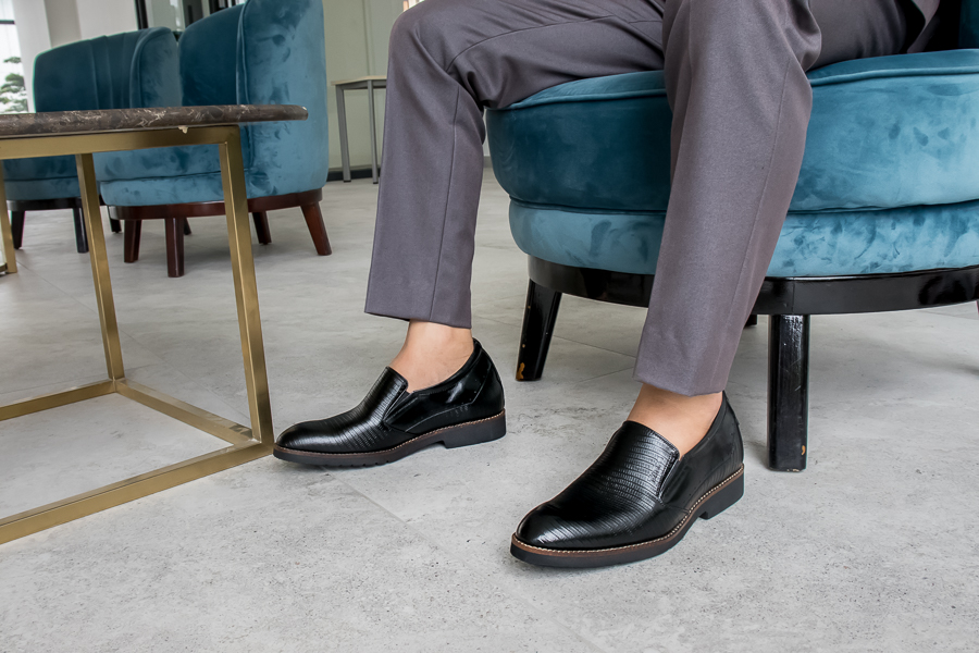 GIÀY TĂNG CHIỀU CAO SIÊU NHẸ DÀNH CHO NAM GIỚI S1085 SỌC - CAO 6CM GIÀY ĐỘN NAM CAO VƯỢT TRỘI