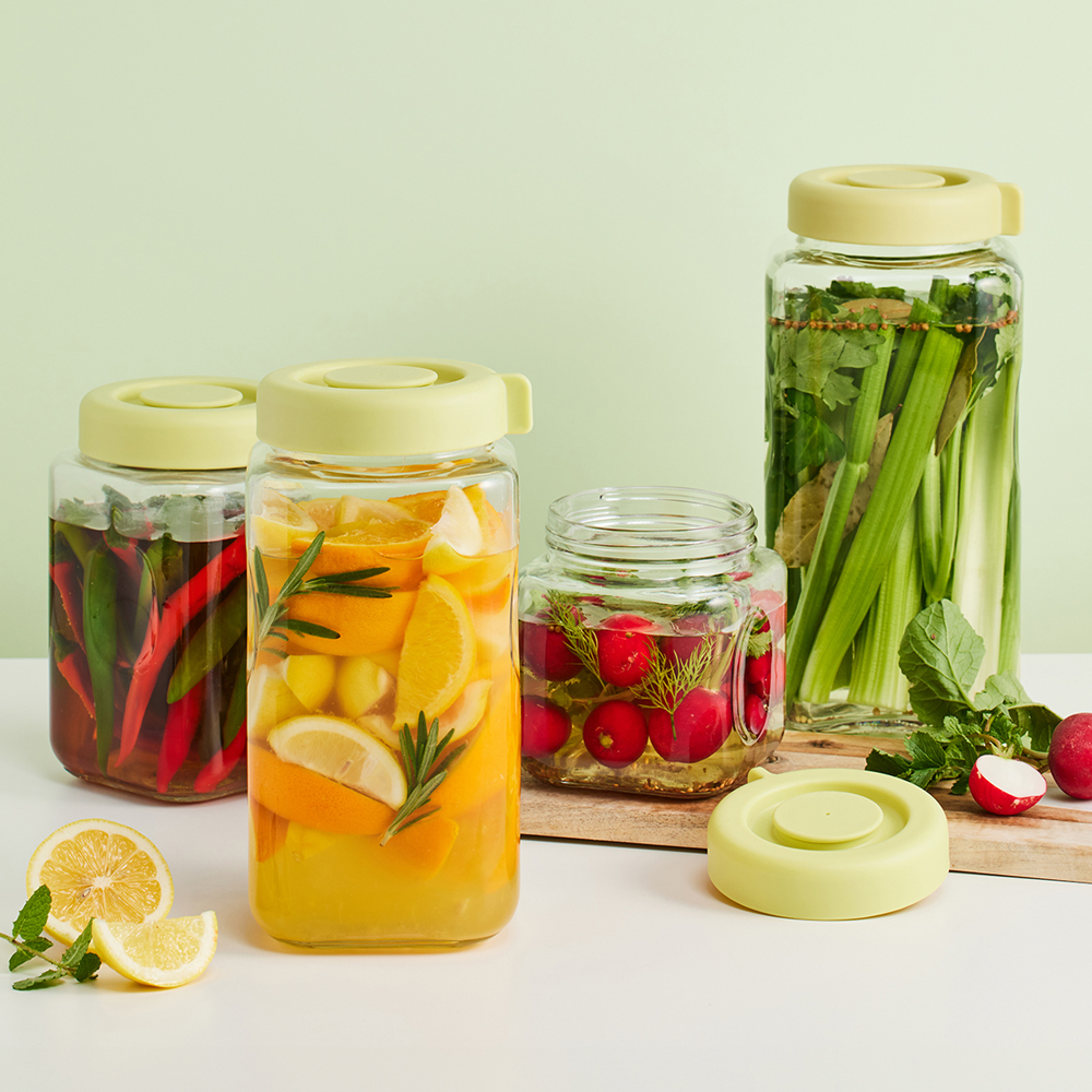 Hũ Đựng Thực Phẩm Bằng Thủy Tinh LocknLock Daily Breathing, Hàng Chính Hãng, Nắp Đậy Kín - JoyMall