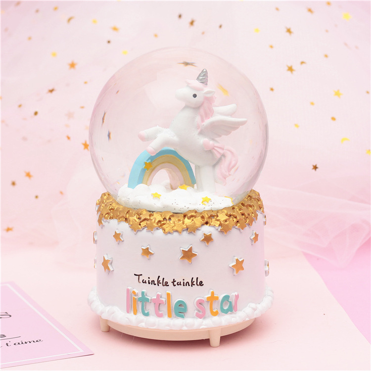 Quả cầu tuyết ngựa một sừng Little Star