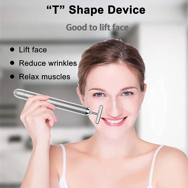 (Có Pin Sẵn) Cây massage mặt nâng cơ (Nhận hàng sau 1-3 ngày) săn da mặt giảm nếp nhăn &amp; Máy Mát Xa Mắt Mini