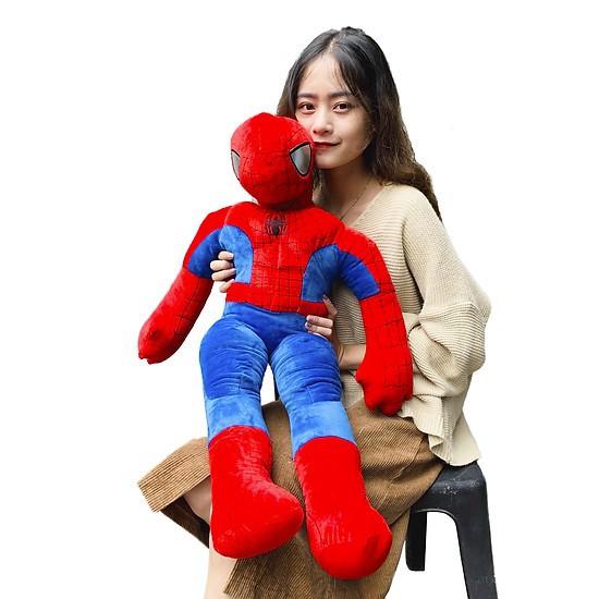 Gấu Bông Siêu Anh Hùng Người Nhện Spiderman (35cm----80cm) Hàng Xịn Cao Cấp (Tặng Kèm 1 Ví Da 12 Ngăn Đựng Thẻ Atm, Cccd)